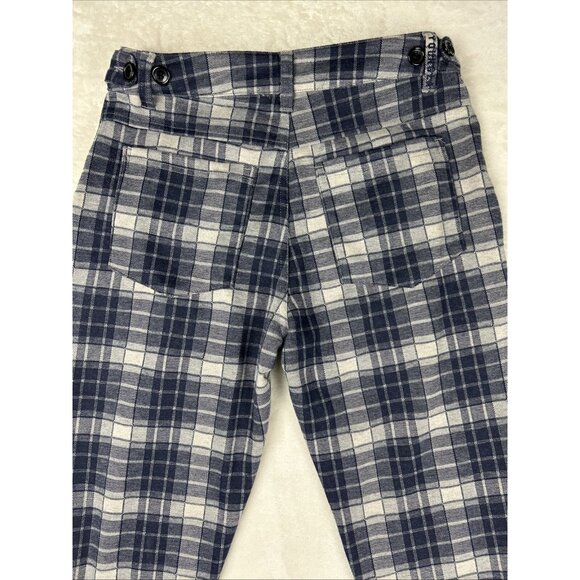 YOUNGLA Dress Pants Gray Navy Blue Plaid Size 30 x 30 Men's Pants Stretch NWT - Picture 9 of 9